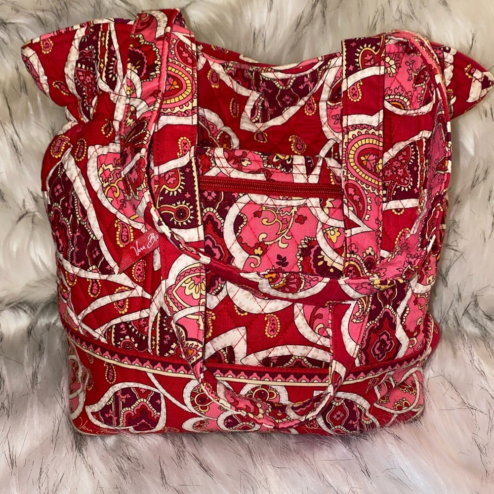 Large Vera Bradley Red Shoulder Bag